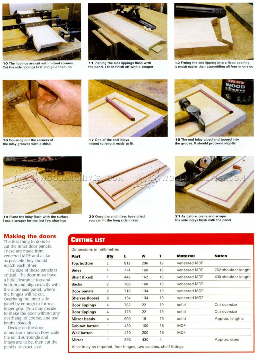 Mirror Wall Cabinet Plans