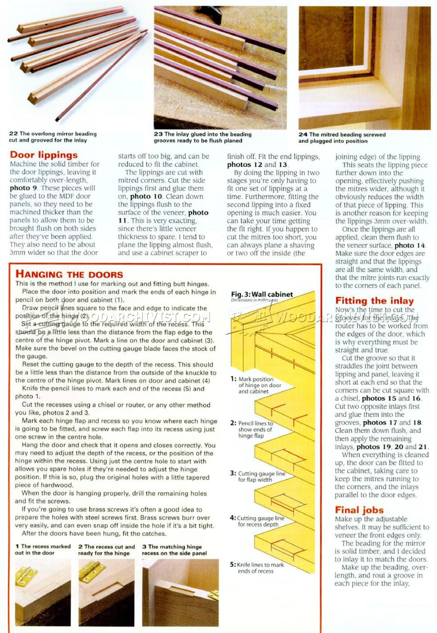 Mirror Wall Cabinet Plans