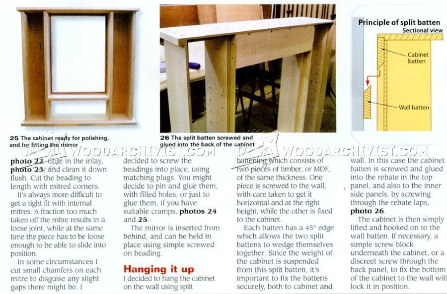 Mirror Wall Cabinet Plans