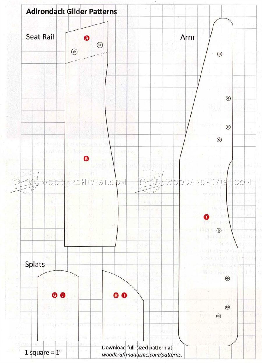 Adirondack Glider Bench Plans