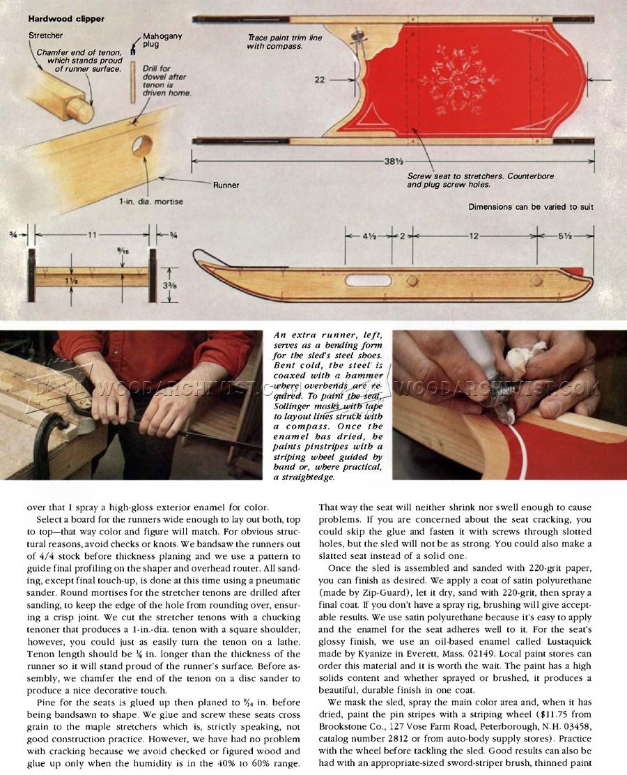 DIY Wooden Sleigh