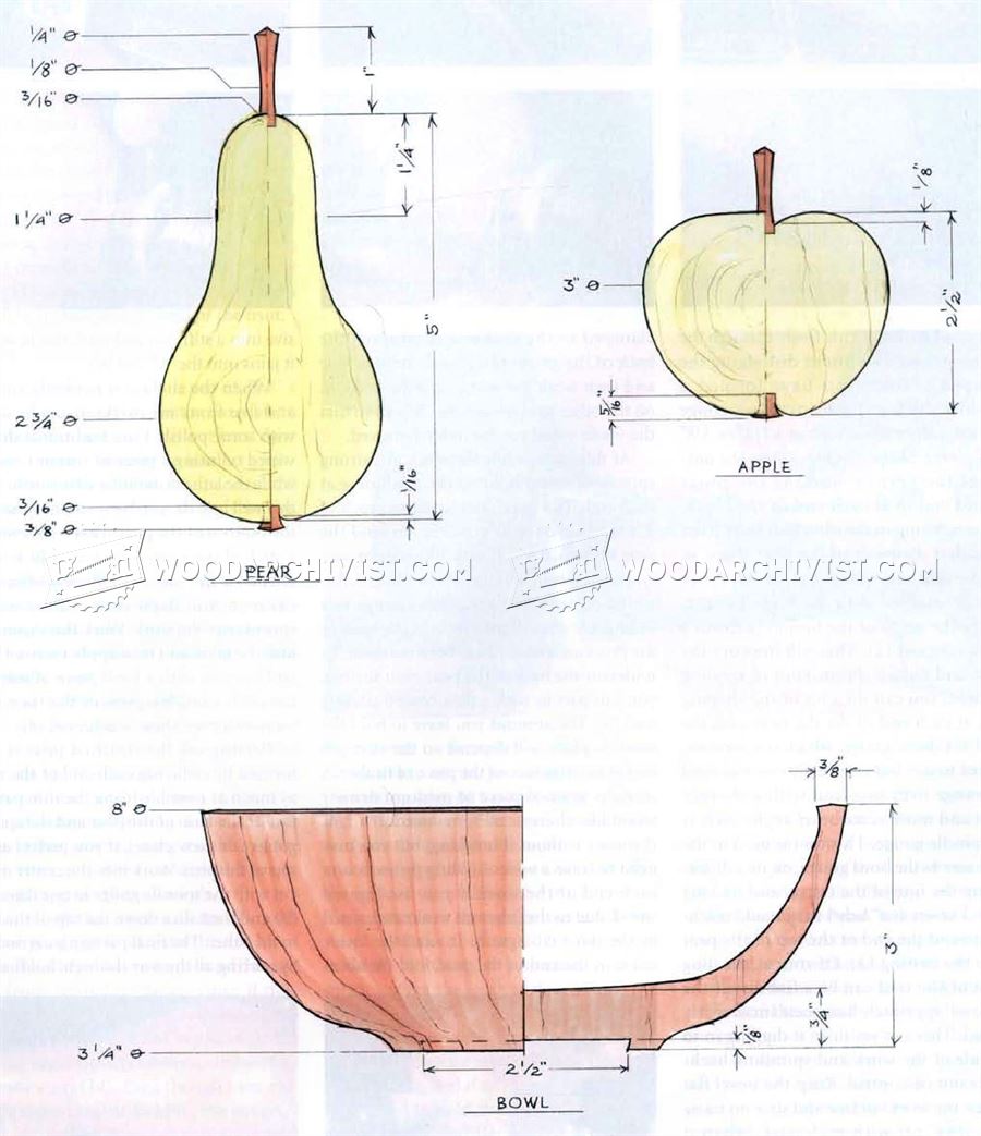 Woodturning Fruit