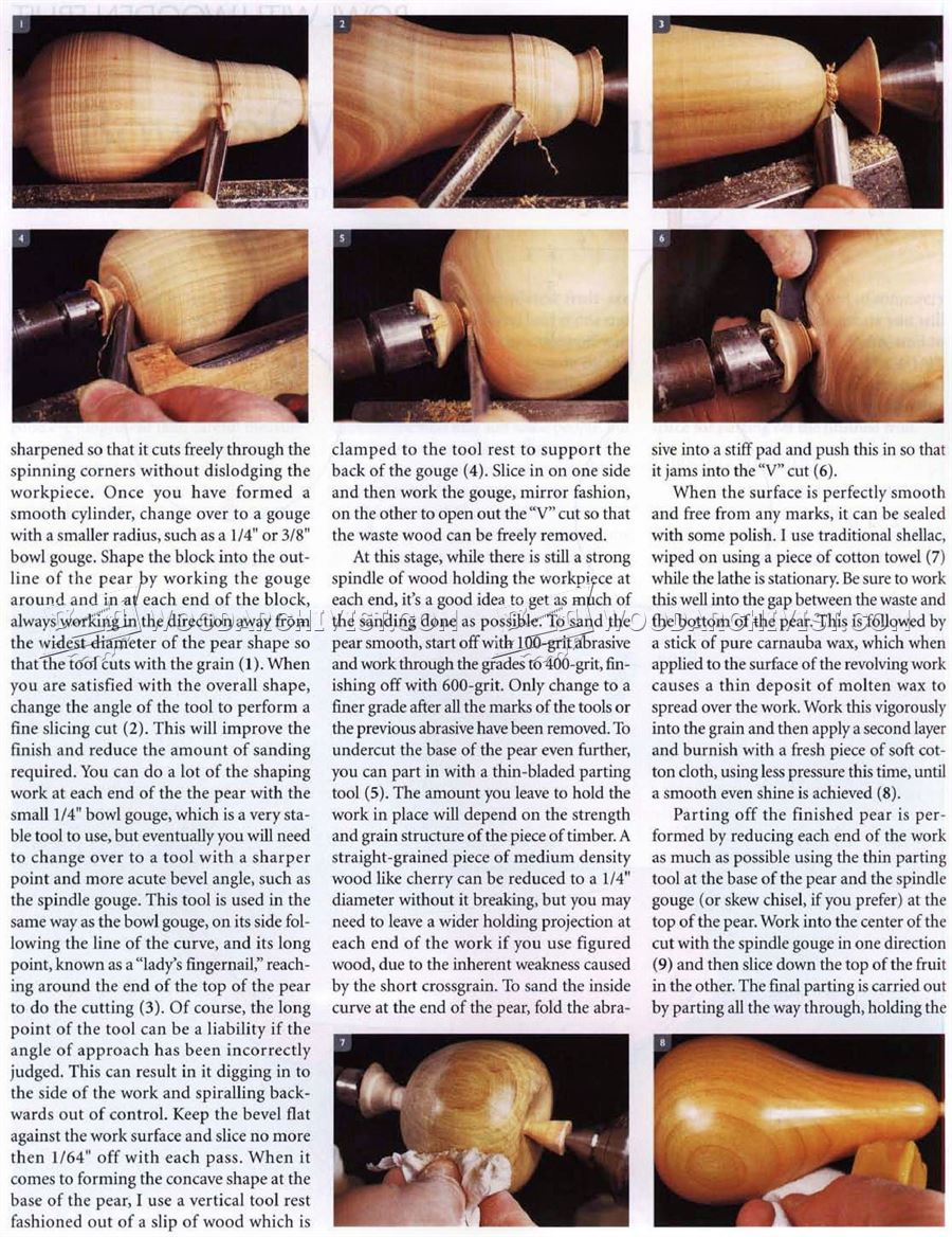 Woodturning Fruit