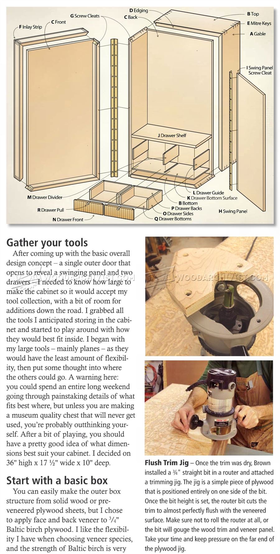 Wall Tool Cabinet Plans
