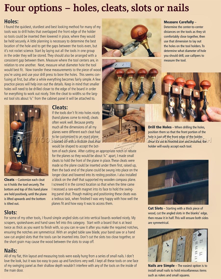 Wall Tool Cabinet Plans