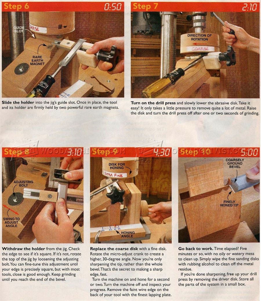 Chisel and Plane Iron Sharpening Jig Plans