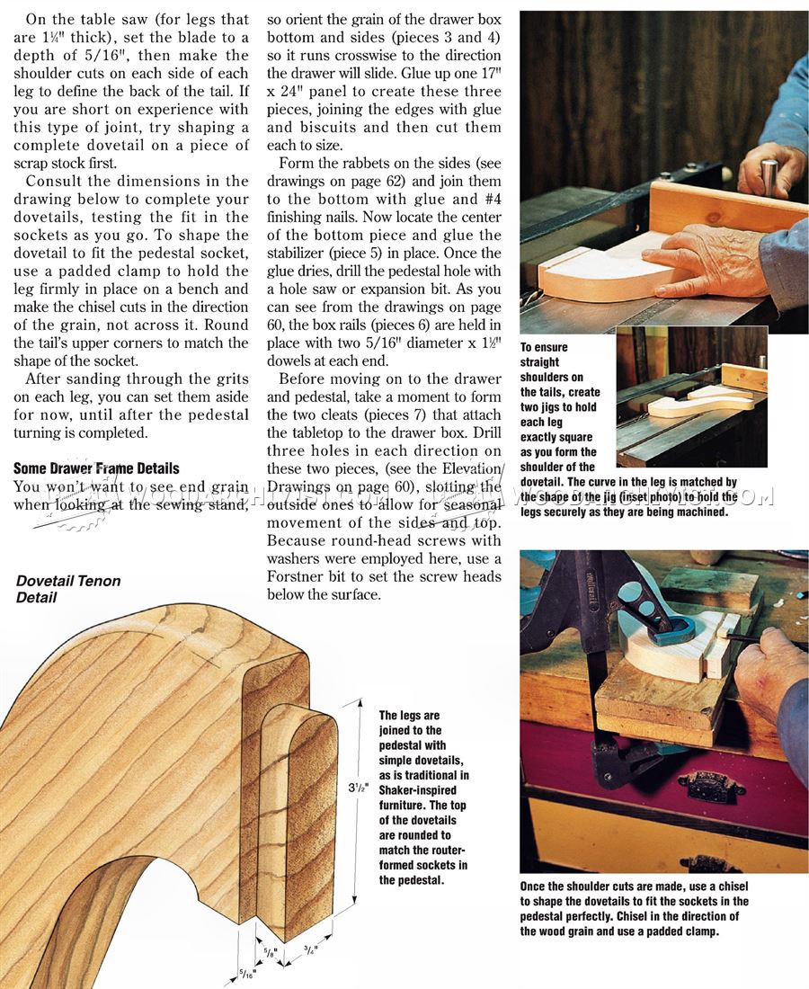 Sewing Stand Plans
