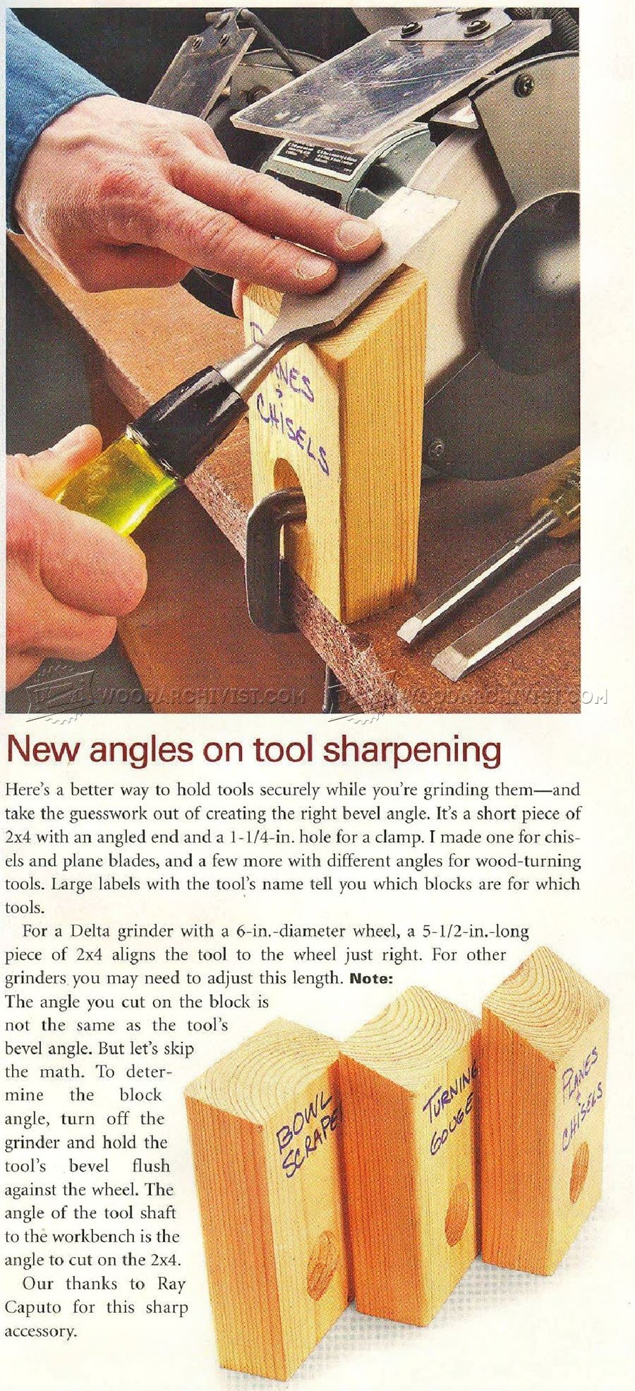 New Angles on Tool Sharpening