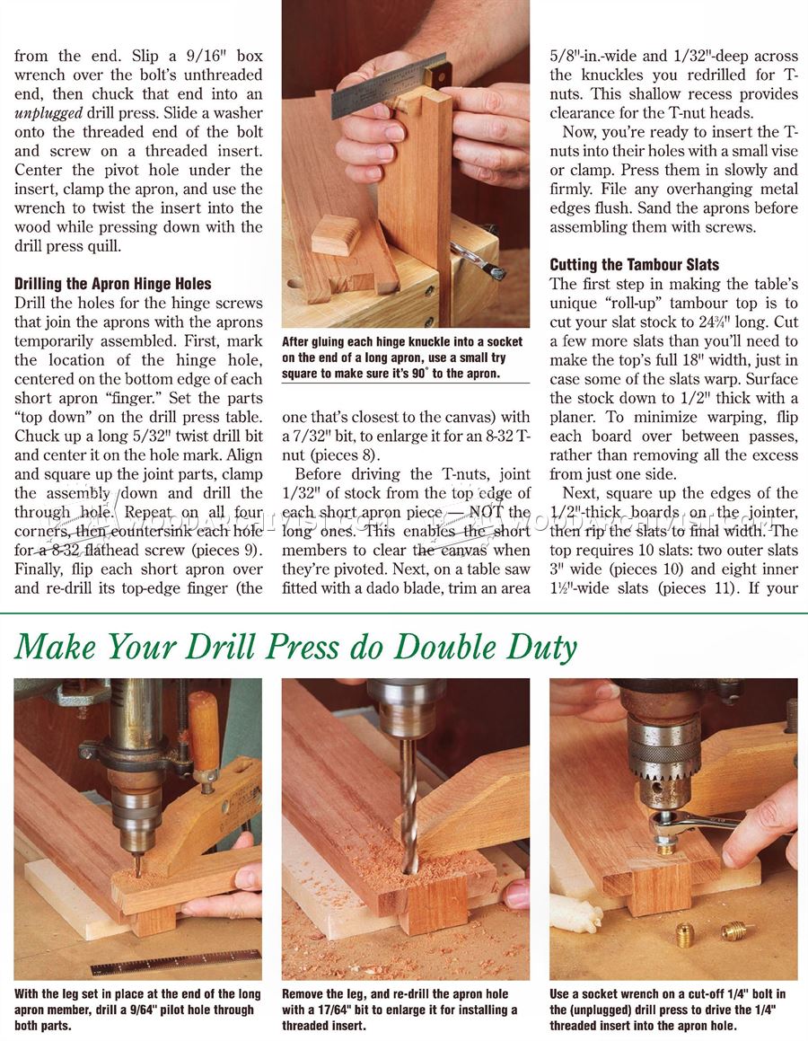 Folding Table Plans
