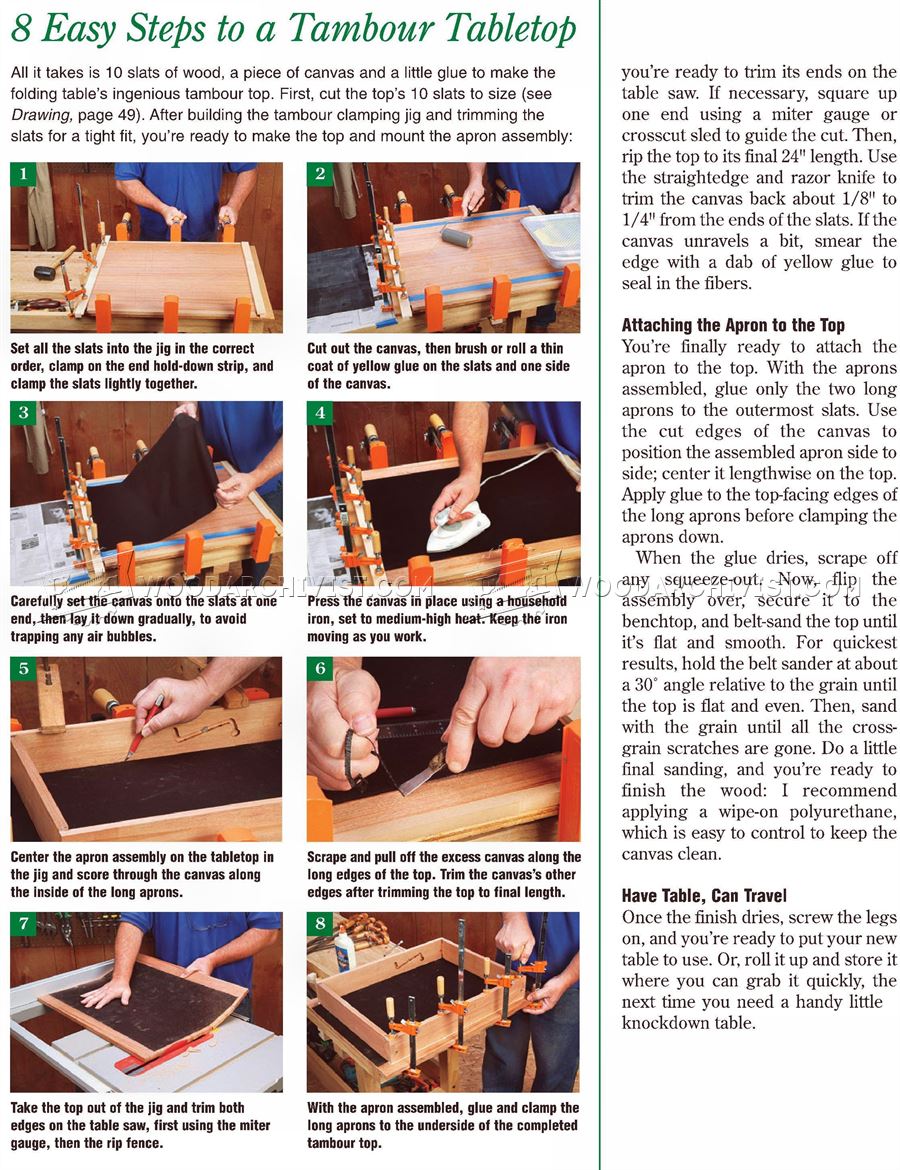 Folding Table Plans