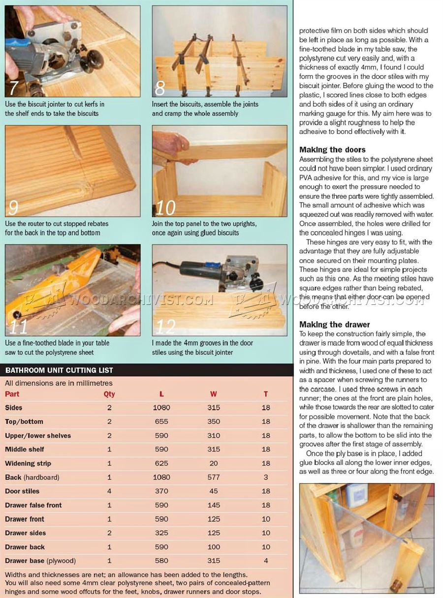 Bathroom Unit Plans