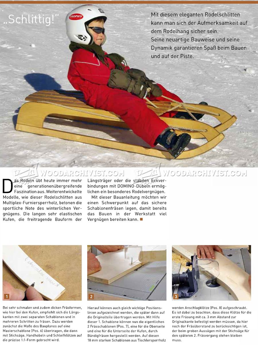 Wooden Sleigh Plans