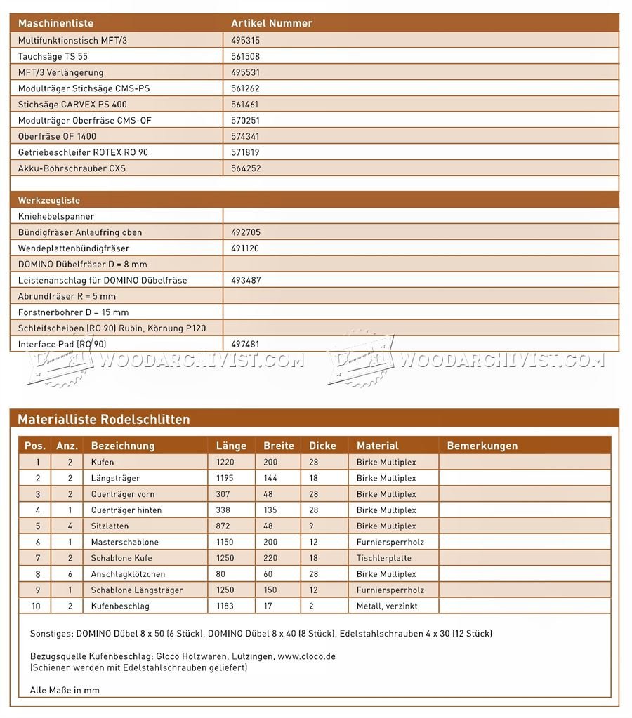 Wooden Sleigh Plans
