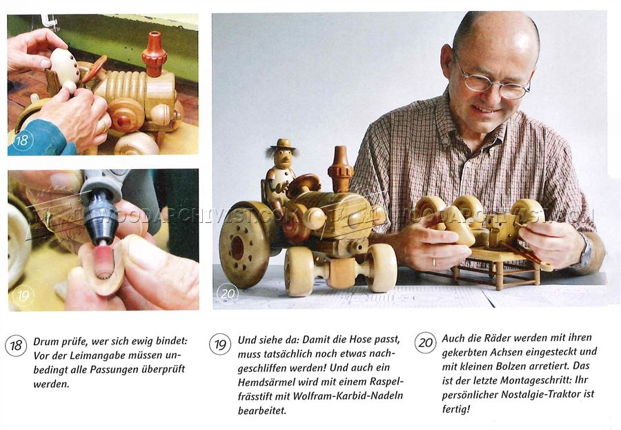 Wooden Toy Tractor Plans