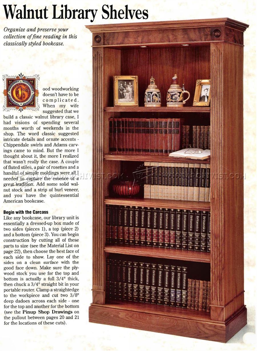 Bookcase Plans