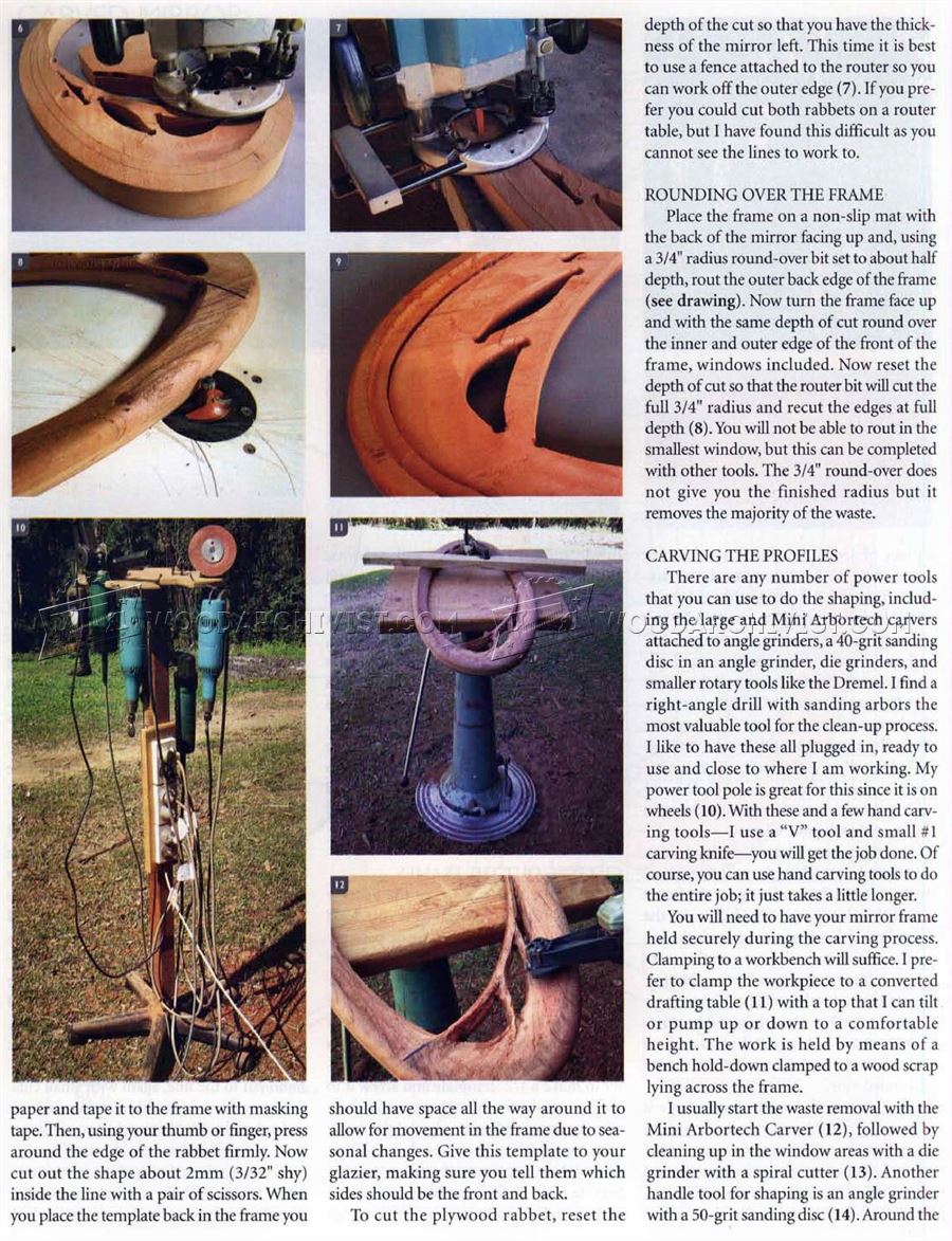 Making Carved Mirror