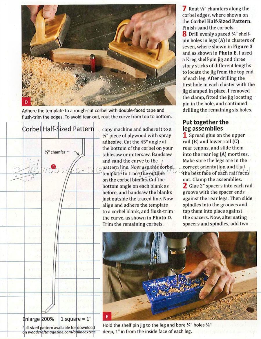 Arts and Crafts Bookcase Plans