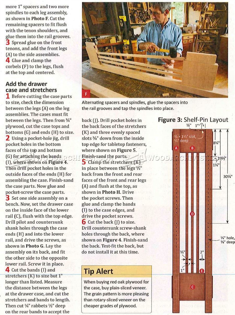 Arts and Crafts Bookcase Plans