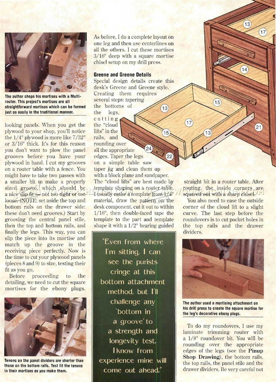 Desk Plans