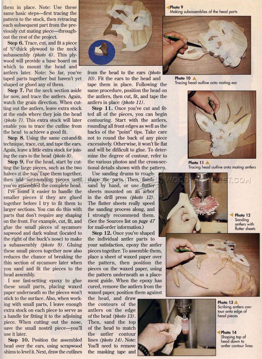 Eight-Point Buck - Intarsia Patterns