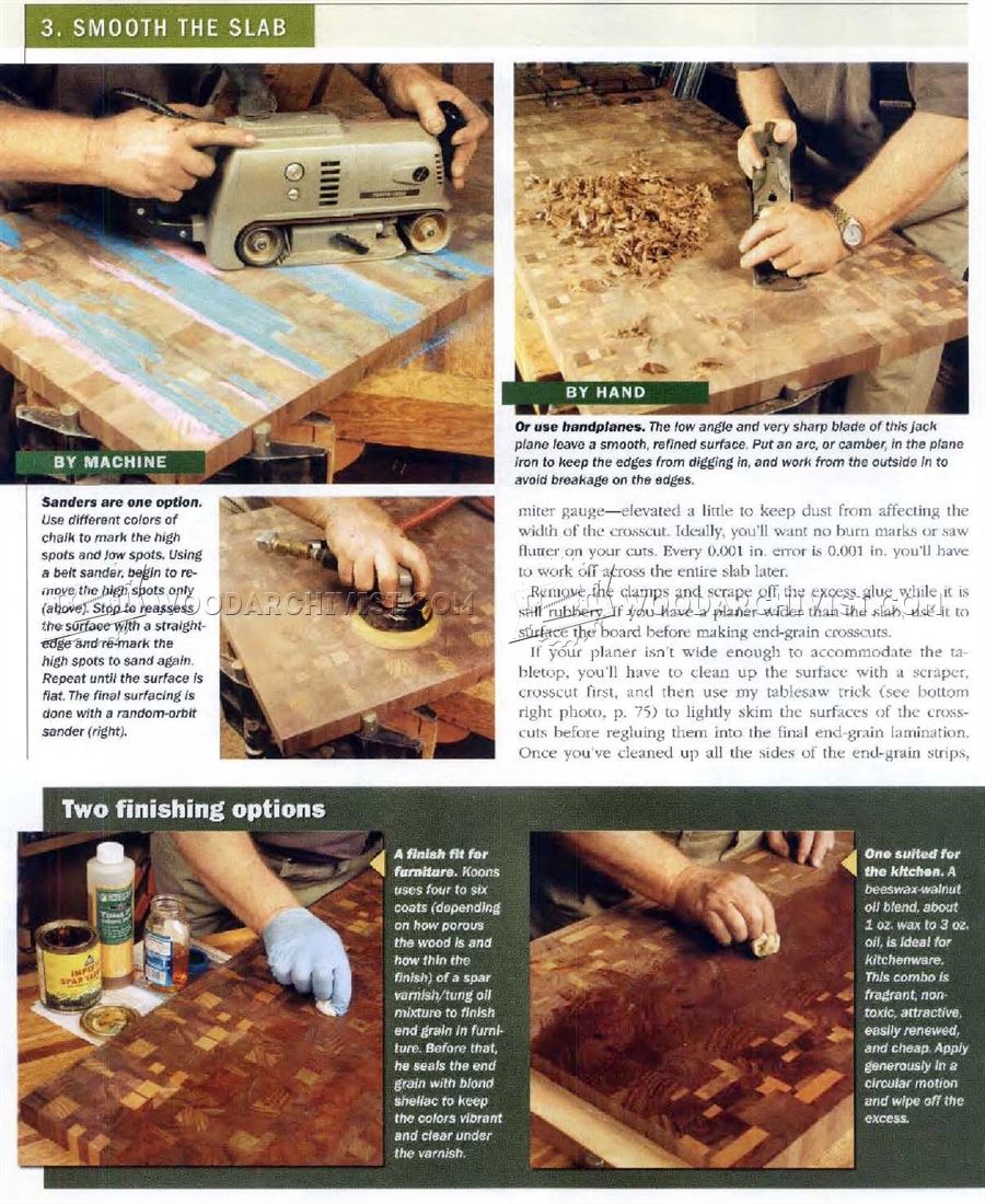 Making End Grain Table Top