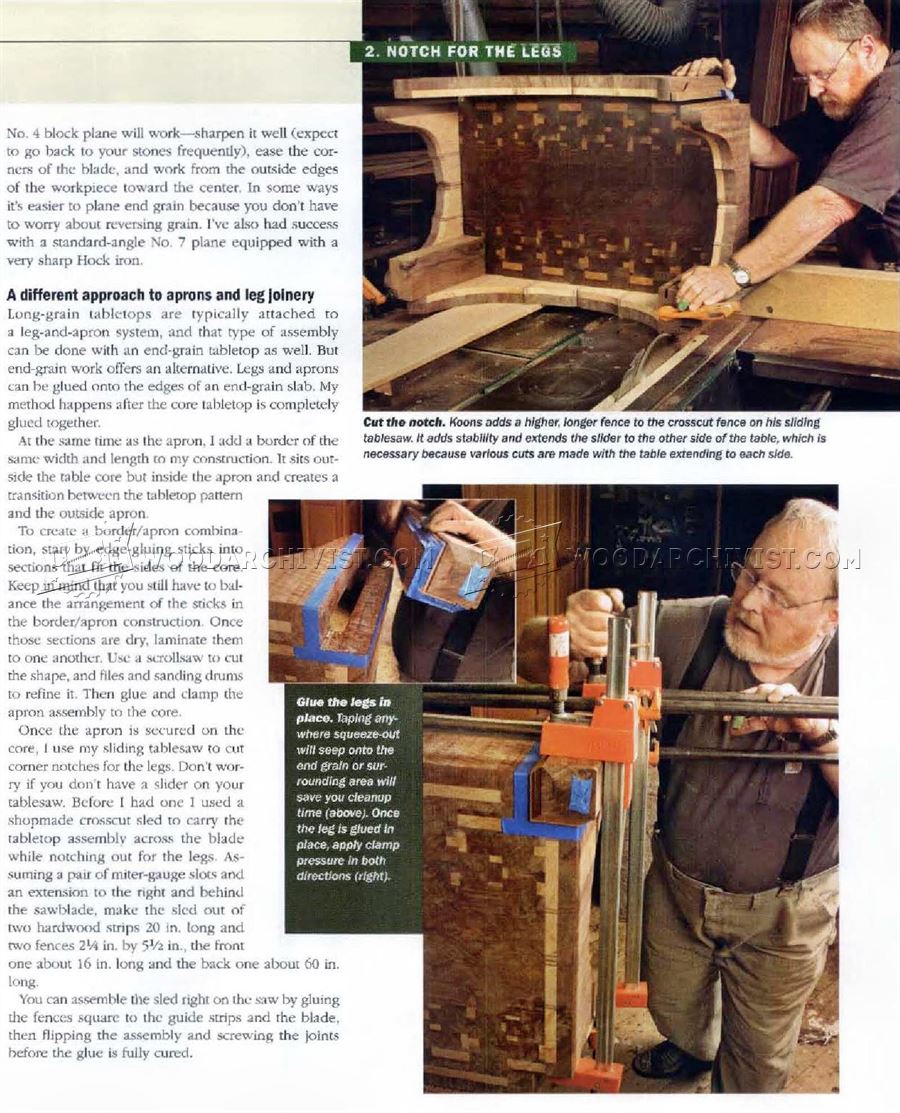 Making End Grain Table Top