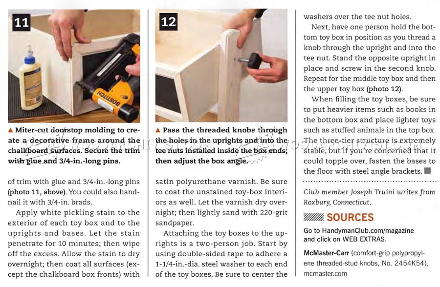 Three-Tier Toy Box Plans