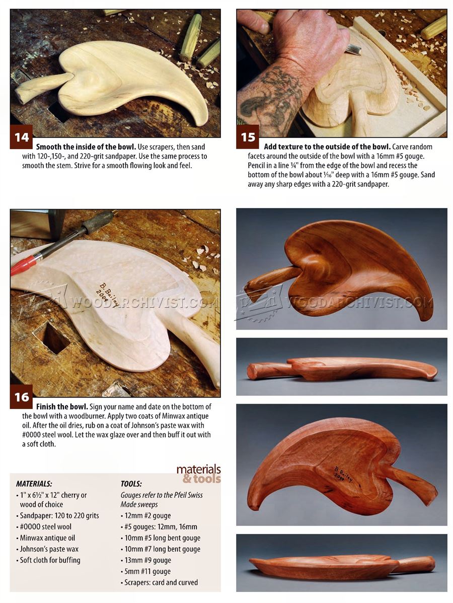 Carving Leaf Bowl