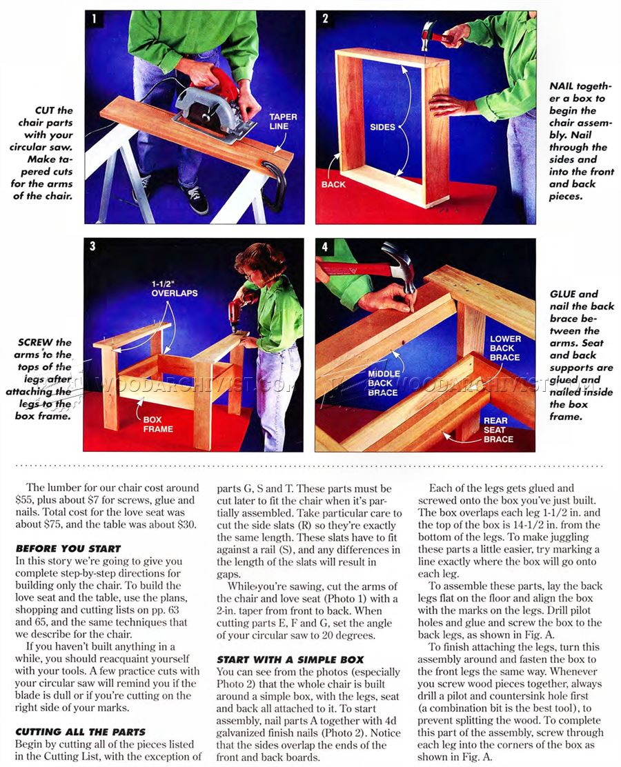 Outdoor Furniture Plans