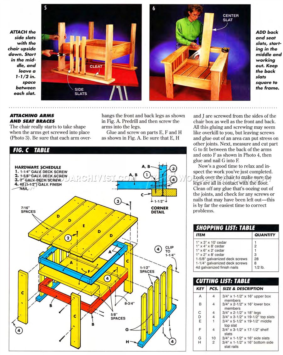 Outdoor Furniture Plans