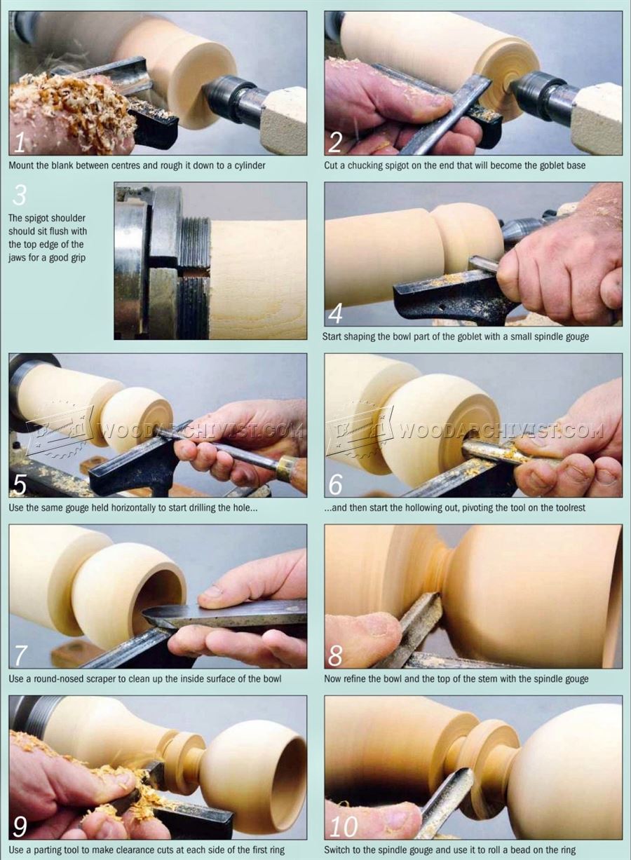 Captive Ring Goblet – Woodturning Projects