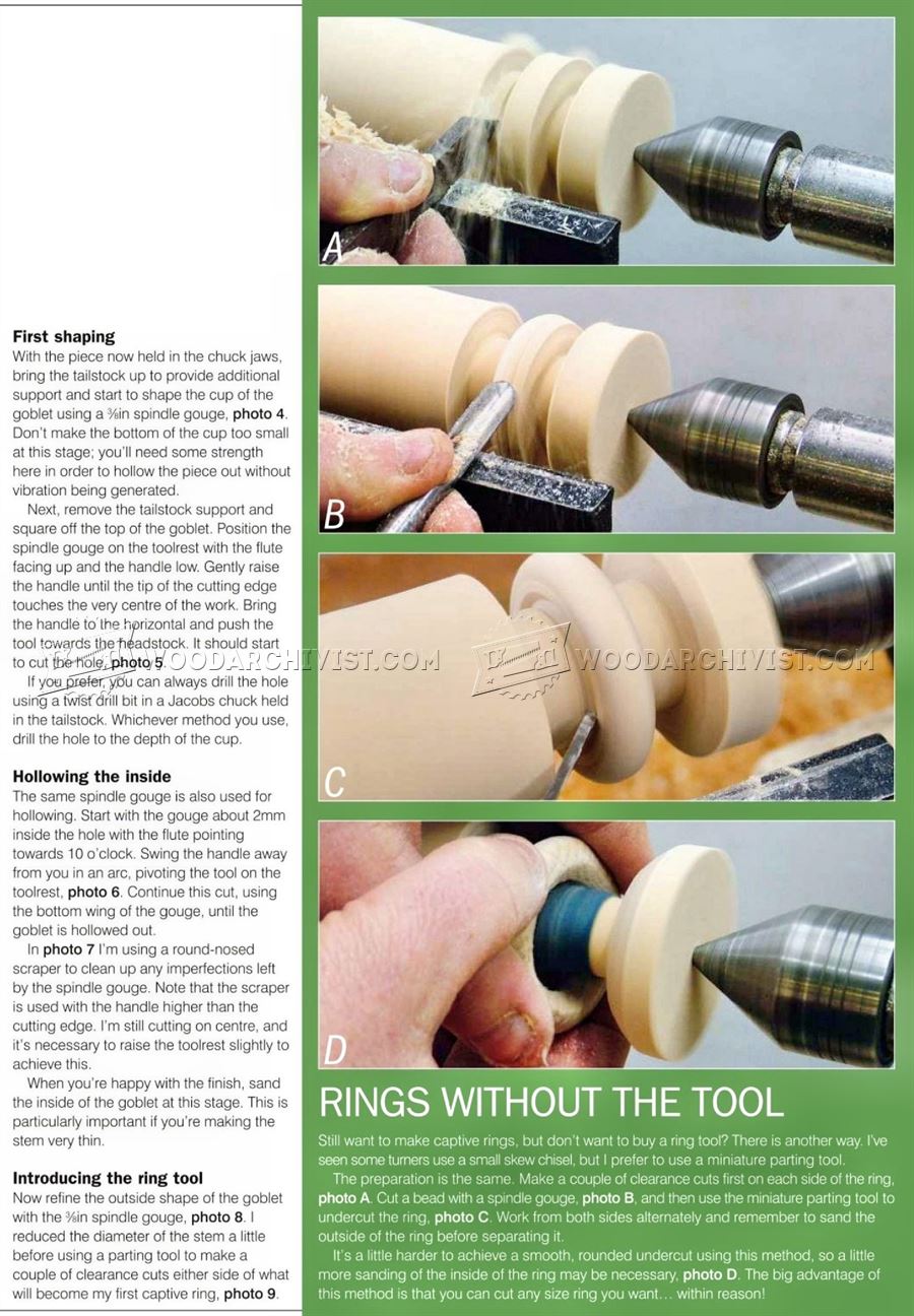 Captive Ring Goblet – Woodturning Projects