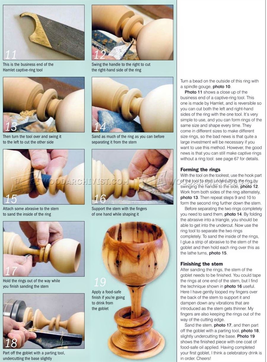Captive Ring Goblet – Woodturning Projects