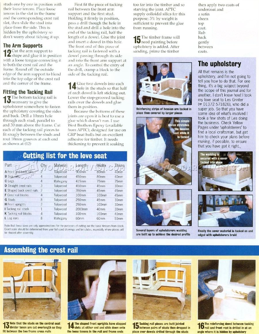 Valentine's Loveseat Plans