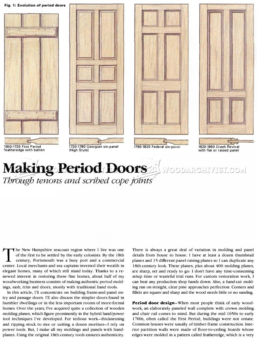 Making Period Doors