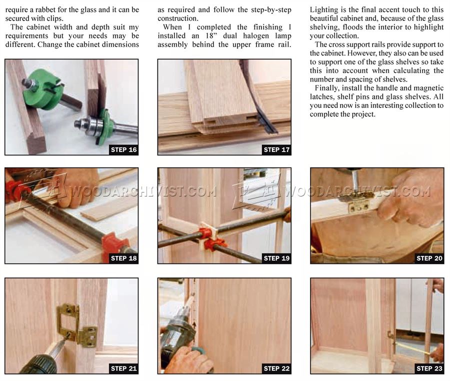Curio Cabinet Plans