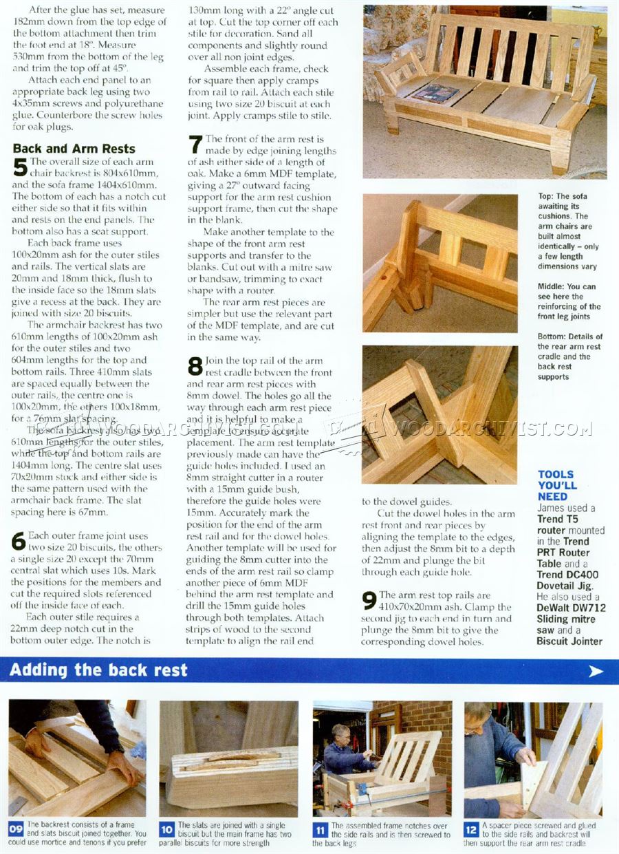 Sofa and Armchair Plans