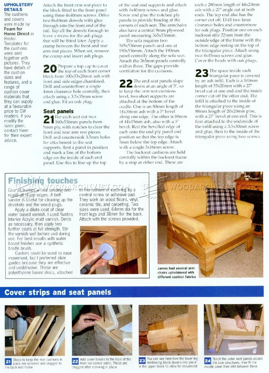 Sofa and Armchair Plans