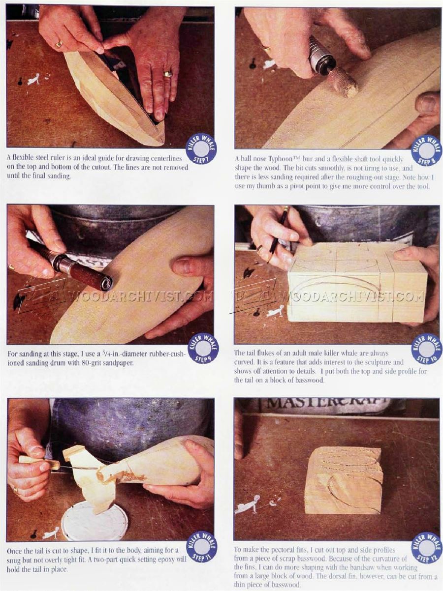 Carving and Painting Killer Whale