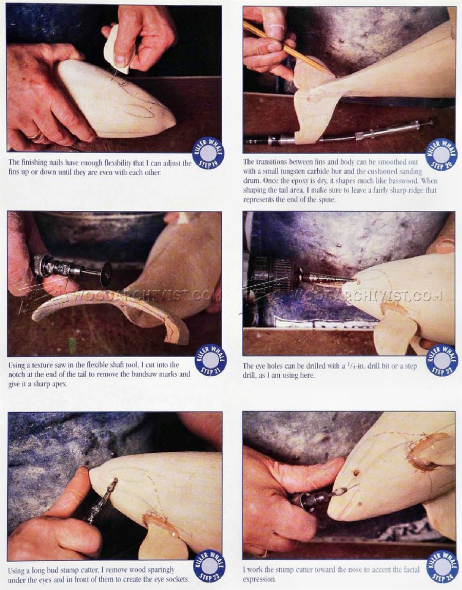Carving and Painting Killer Whale