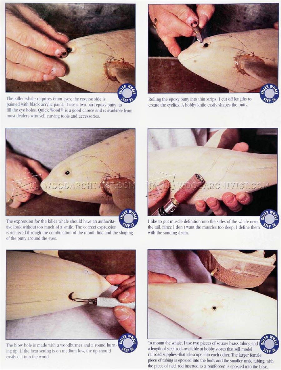 Carving and Painting Killer Whale