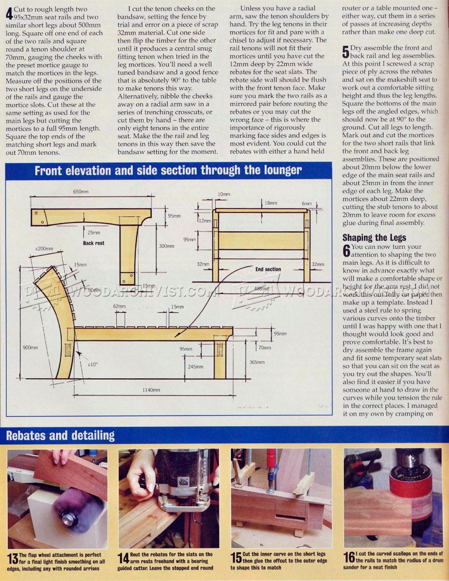 Garden Lounger Plans