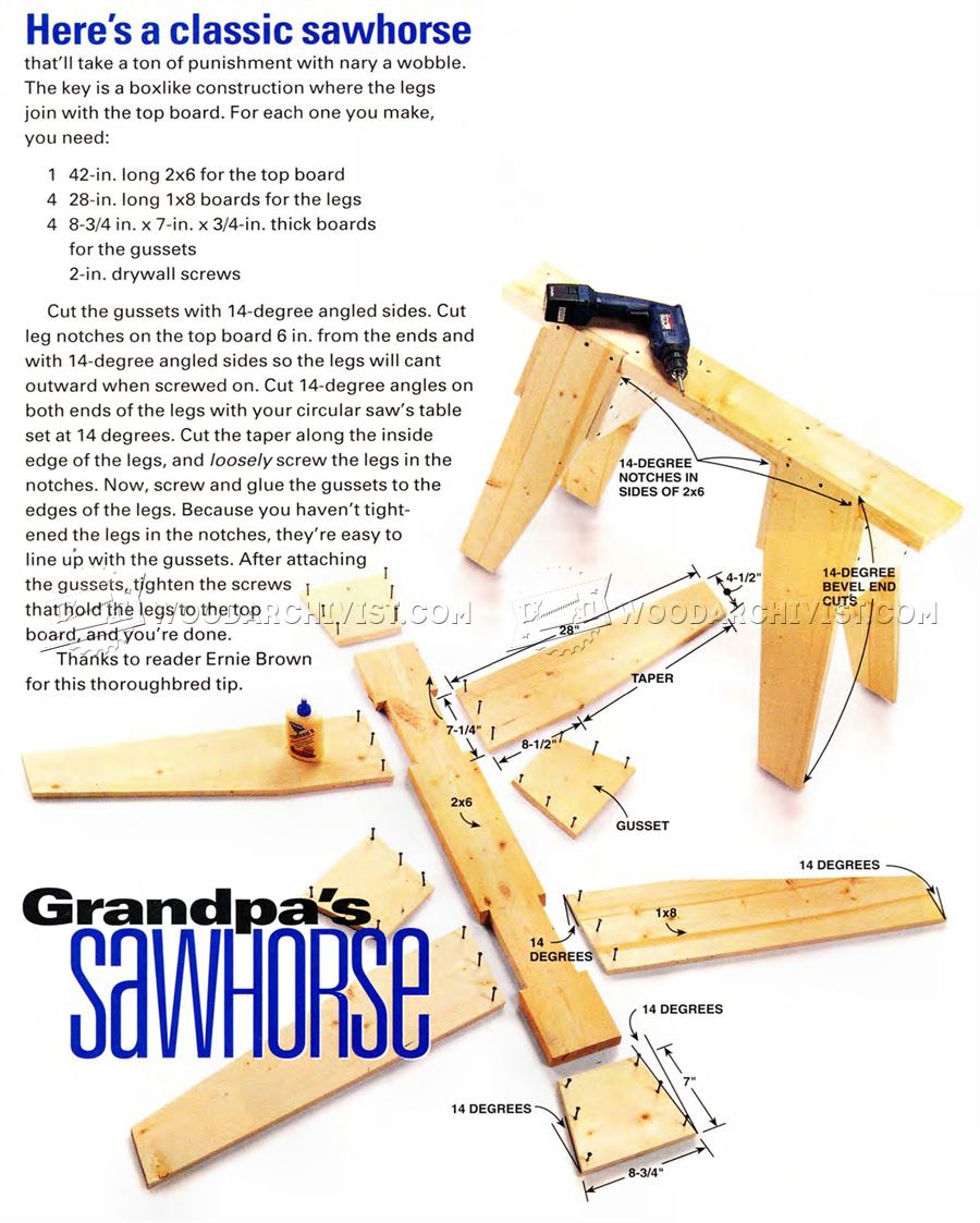DIY Sawhorse