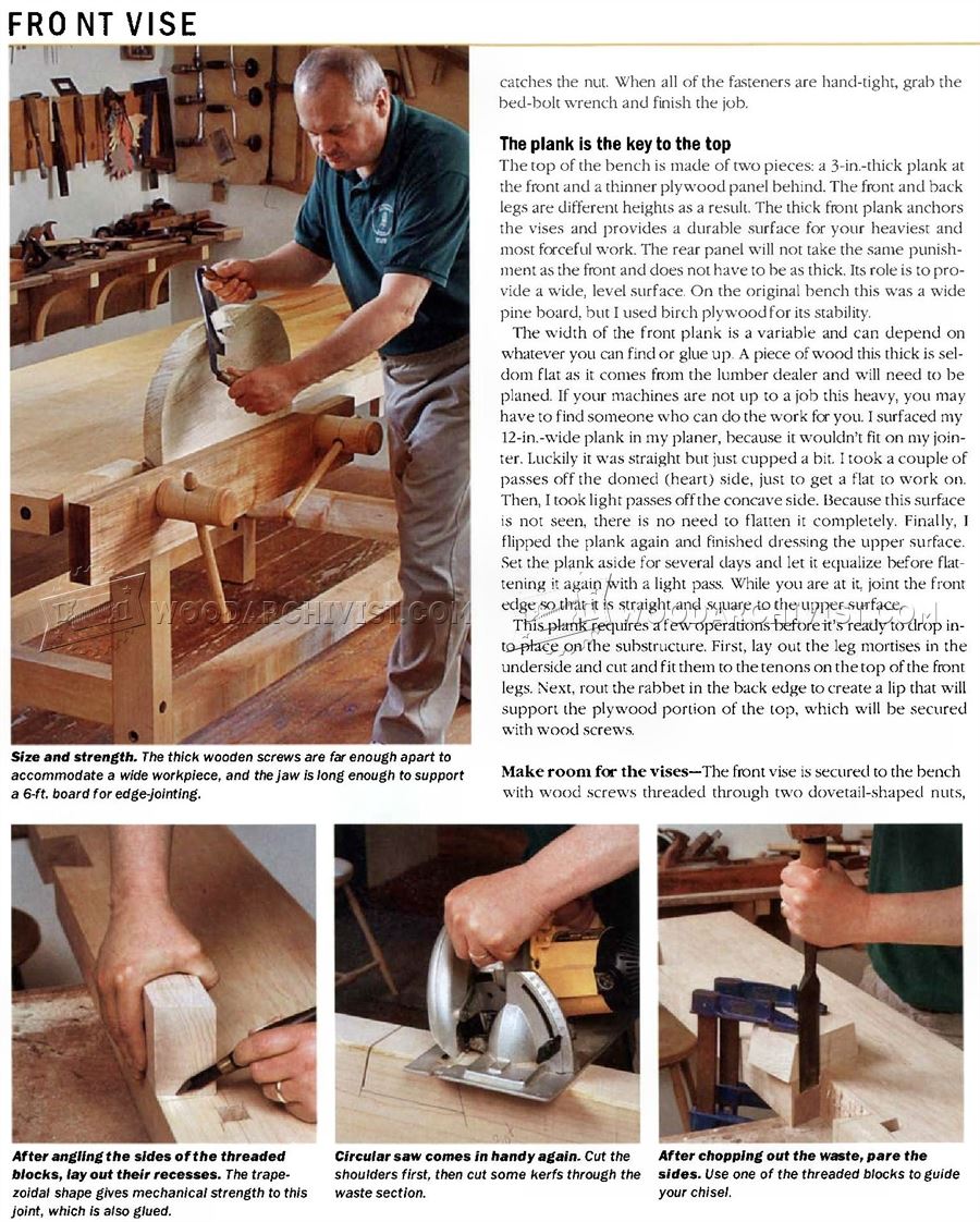 Heavy Duty Workbench Plans