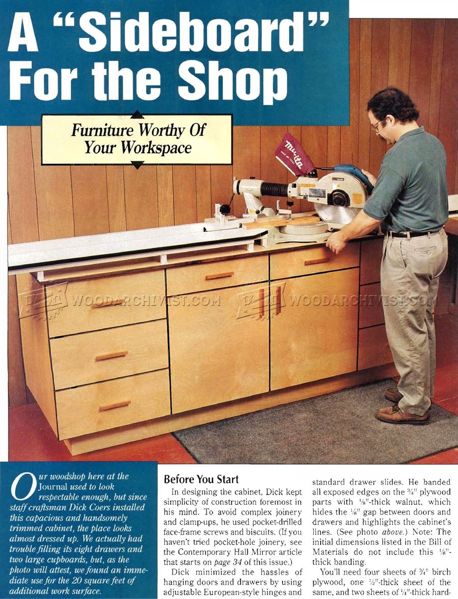 Miter Saw Station Plans