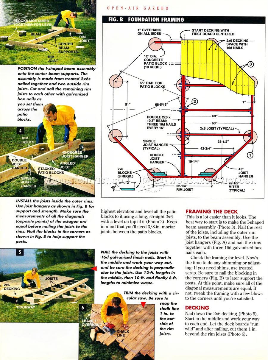 Open-Air Gazebo Plans
