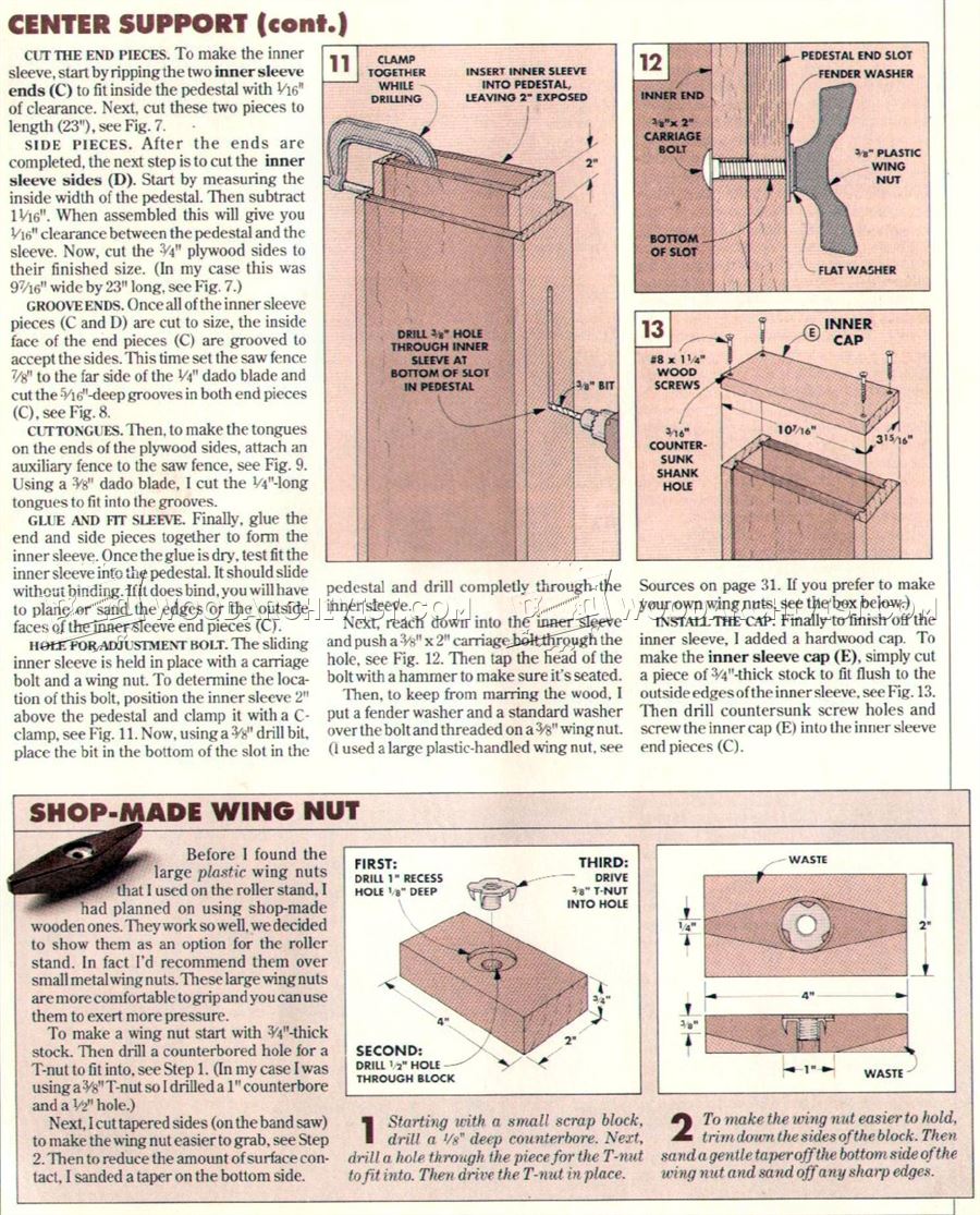 Wooden Roller Stand Plans