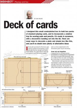 Playing Card Box Plans • WoodArchivist