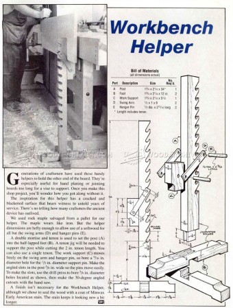 Workbench Helper Making Workbench Helper • WoodArchivist