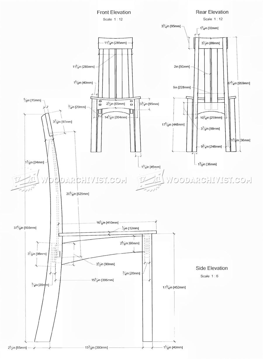 Breakfast Chair Plans • WoodArchivist
